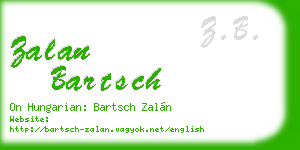 zalan bartsch business card